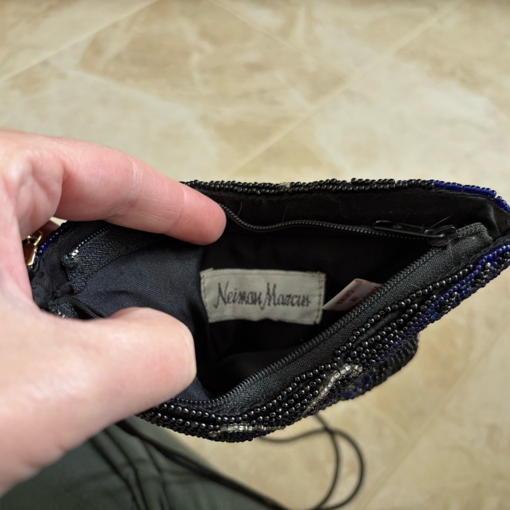 VTG Neiman Marcus Beaded Butterfly Bag Artsy Novelty Cocktail Party - Picture 5 of 6